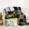 Green Polo Shirt Fashion Blanket Comfortable Great for Picnics Sofa Bed for All Occasions Modern Gift for Travel Home Birthdays