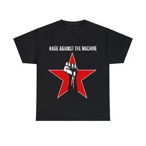 Rage Against the Machine T-Shirt, 90's Rock Vintage Unisex Heavy Cotton Tee
