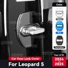 For BYD Leopard 5 2024 2025 Car Door Lock Protection Cover Anti Rust Stainless Steel Auto Interior Decoration Accessories