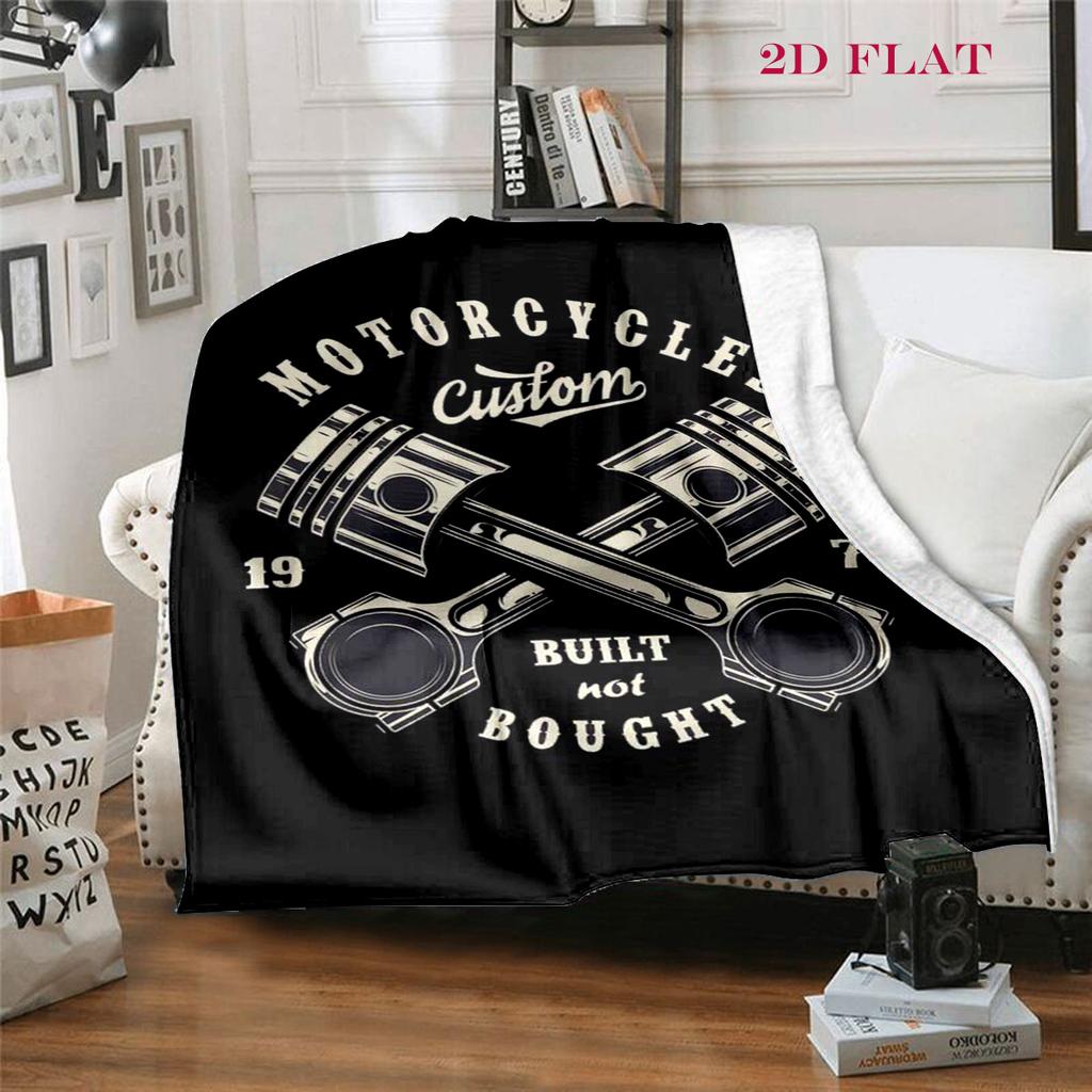 Custom Motorcycles: Built Not Bought blanket blanket sofa blanket sheet Digital printing Outdoor plush blanket