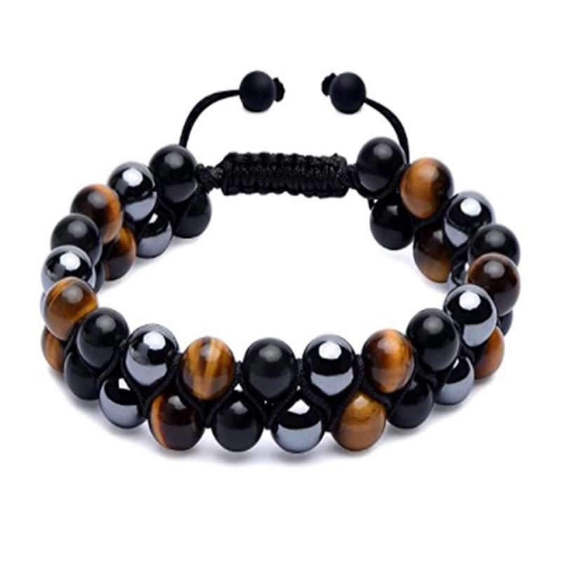 Magnetic Beads Triple for Protection Bracelet Bring Luck and Prosperity Jewelry