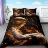 Copripiumino Cristiano Ronaldo Calcio CR7 Set Biancheria da Letto per Camera da Letto Confortevole e Traspirante Regali per Fan Queen King