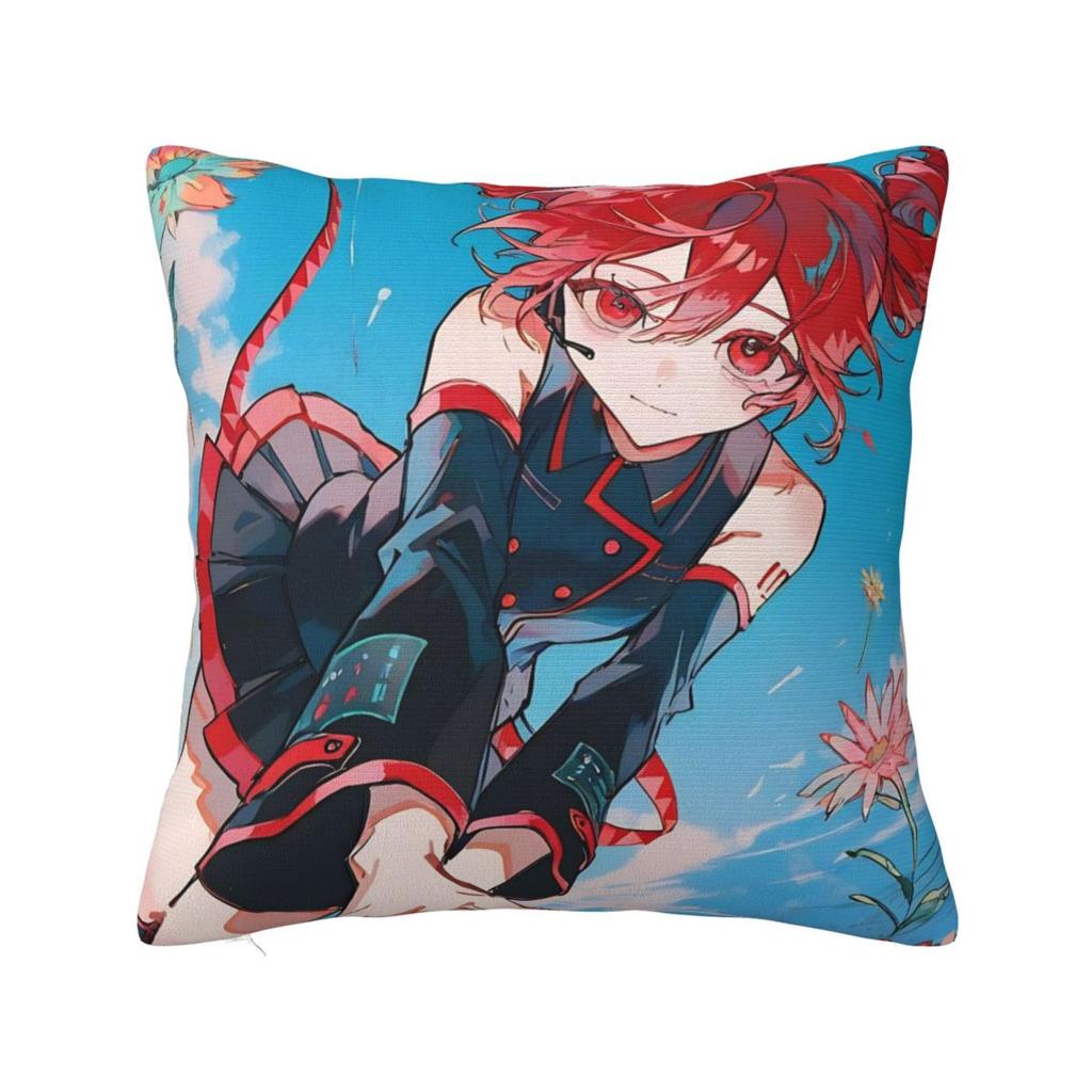 Cute Kasane Teto Anime Pillow Covers Car Cushion Cover Creative Pillow Cover