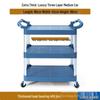 Commercial Three-Tier Plastic Push Cart for Dish Collection In Restaurants and Hotels