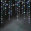 3pcs 39Ft Winter Wonderland Party Decoration Iridescent Snowflake Garland Holographic Paper Snowflake Streamer Snowflake Christmas Decoratio