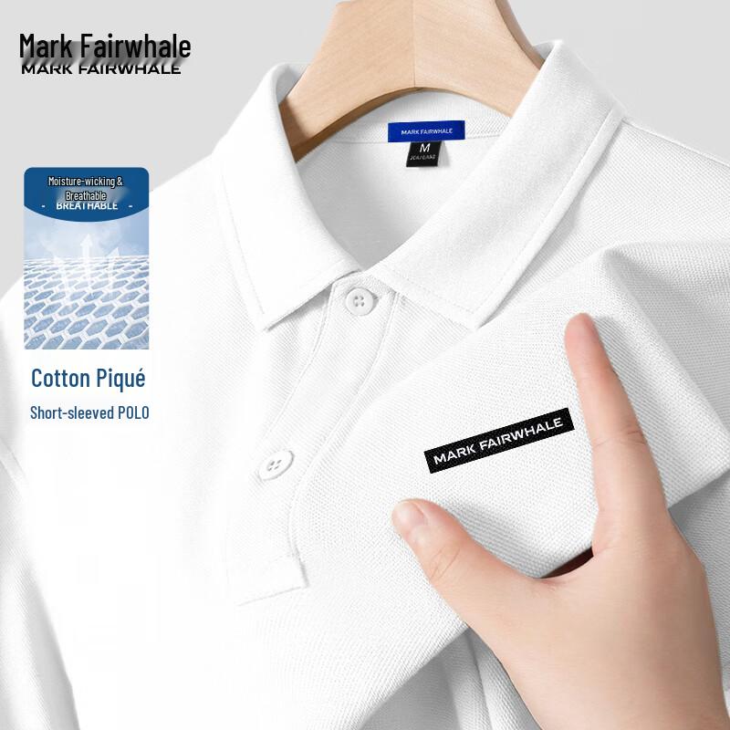 MARK FAIRWHALE Men s 230G Heavyweight Loose Polo Shirt XL