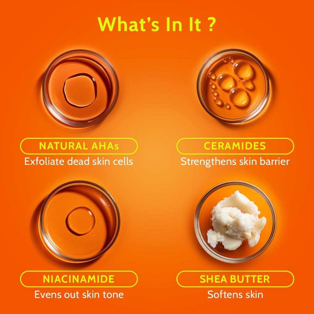 Chemist At Play AHA Body Lotion 473ml Pack of 1 | Exfoliating, Moisturising & Skin Brightening Lotion for Dry Skin