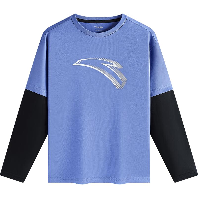 ANTA Kids Unisex Knitted Long Sleeve T-Shirt 130