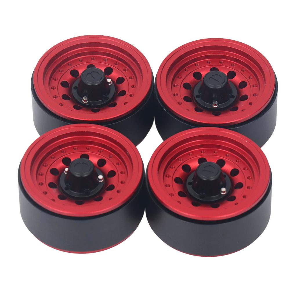 4PCS RC Beadlock Wheel Rim Set 1.9 Inch Aluminum Alloy 1 10 RC Car Wheel Hub for Axial SCX10 I II III