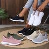 Women's Knitted Loafers - Round Toe Comfortable Slip-On Shoes, Soft & Cushioned Sole Casual Sneakers for Women