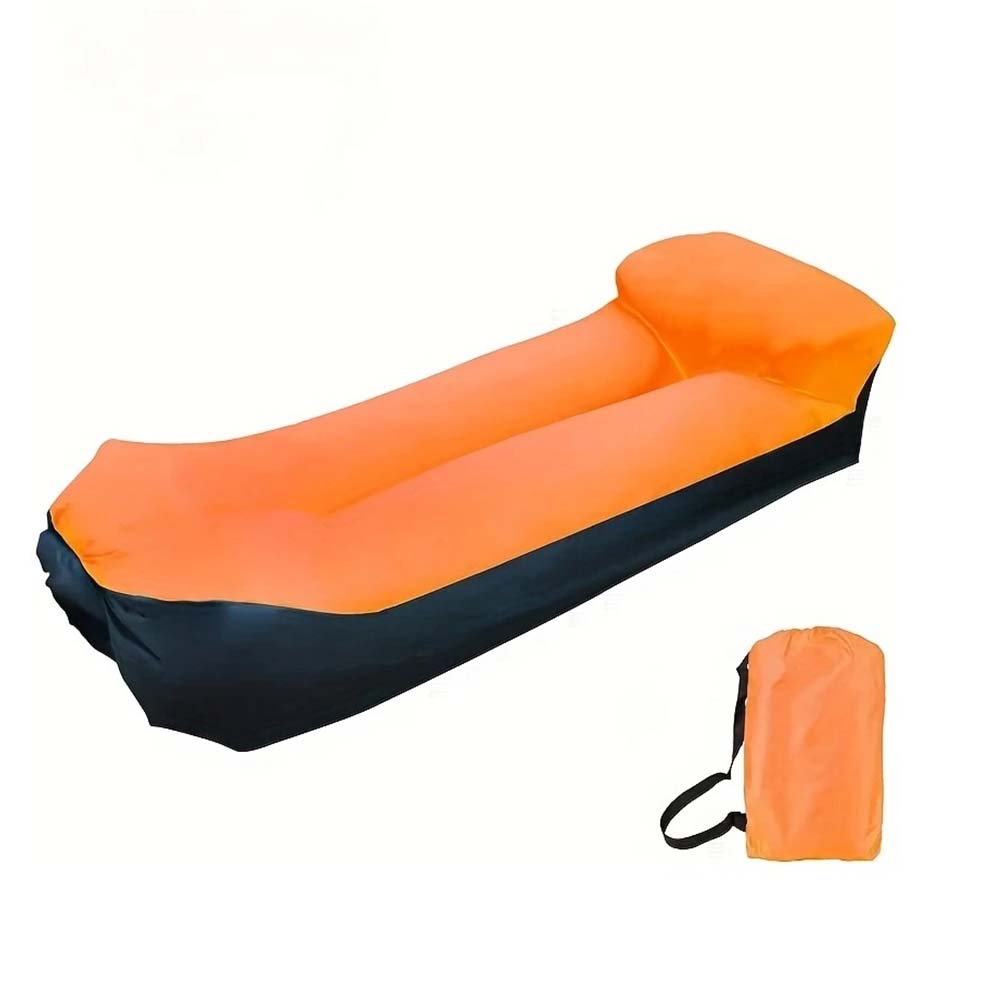 

Portable Inflatable Lounge Chair with Pillow Waterproof Sofa for Camping Beach & Festivals Easy Setup with Bag 240*70cm