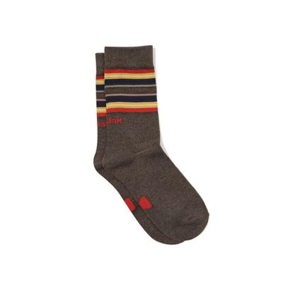 Kodak Apparel Multi-Stripe Crew Socks BROWN