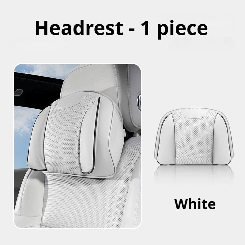 For XPENG Car Headrest Pillow Lumbar Support Nappa Leather Breathable Fit P7 P7+ G6 G7 G9 X9 L03 MONA Car Interior Accessories
