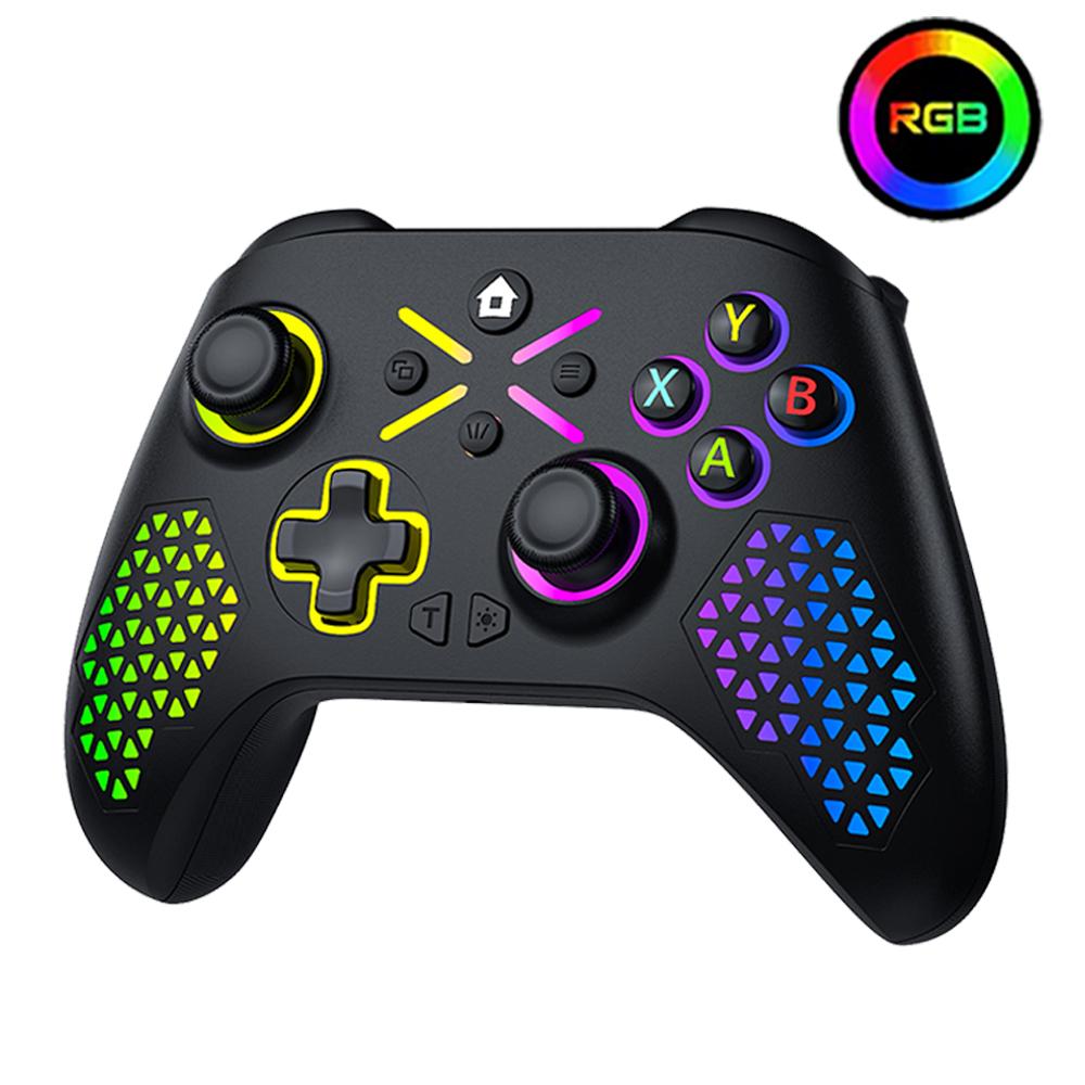 Turpow RGB Wireless Controller for Windows PC/Xbox One/xbox Series X/S 650mah Battery Gamepad Multi-Function Joystick Controller чёрный