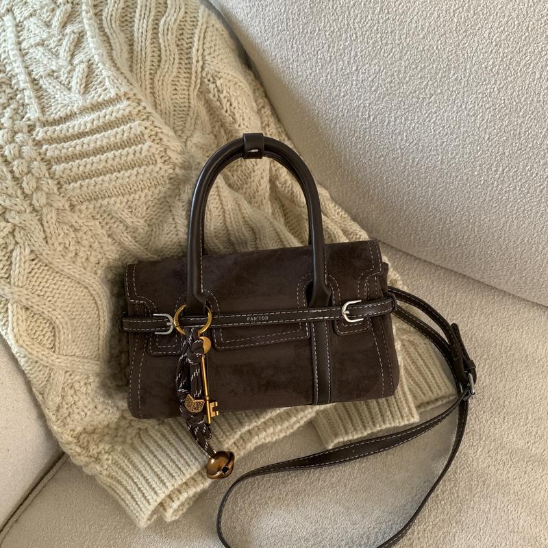 Маленькая матовая сумка в стиле ретро для通勤, женская осенняя новая модная сумка-мессенджер, изысканная повседневная портативная маленькая квадратная сумка