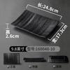 1PC Black Melamine Plate Canteen Thickened Plastic Cutlery Dinner Plates Non-breakable Barbecue Sushi Plate Kitchen Accessories