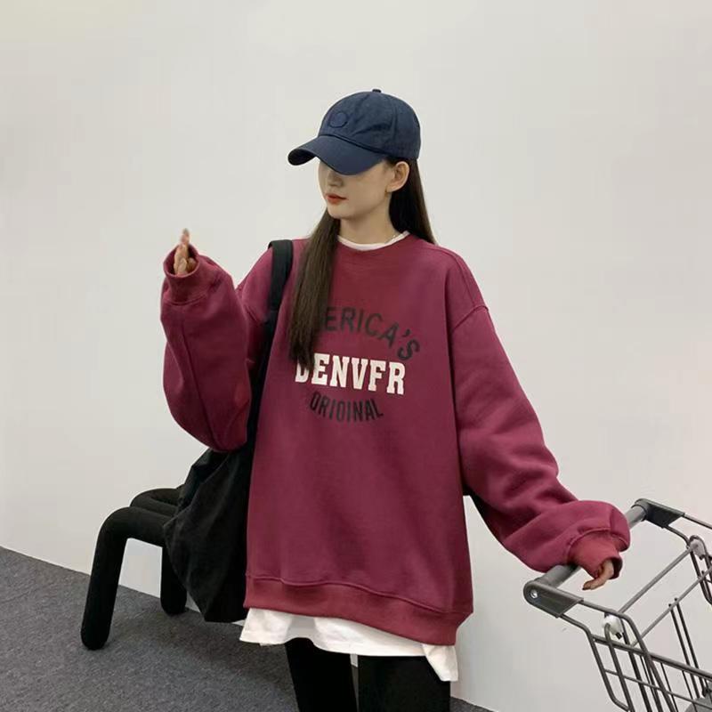 

Autumn & Winter Maternity Hooded Sweatshirt - Fashionable Mid-length Fleece XL 130-150 lbs