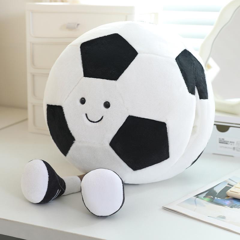 Cross-Border Plush Football & Basketball Baby Toy 30x30cm (0.42kg)