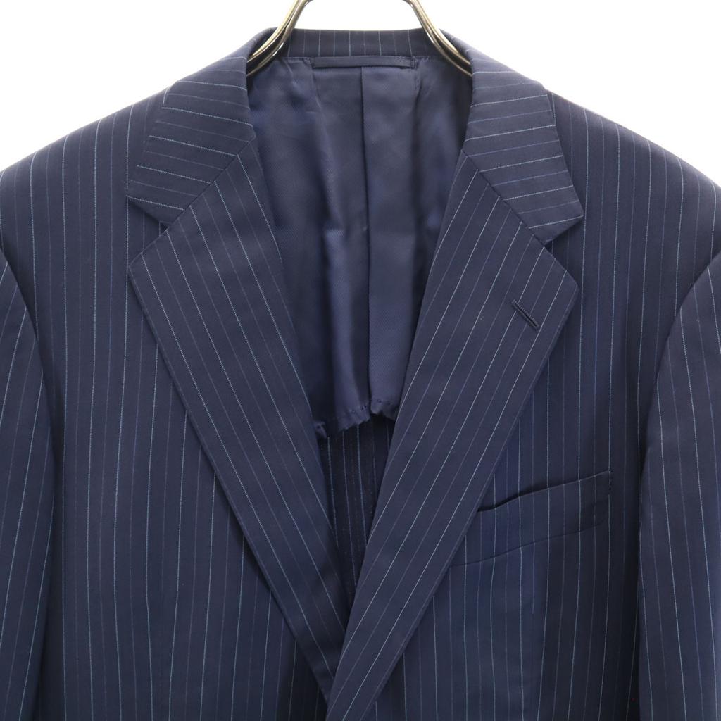 UNITED ARROWS Striped Pattern Tailored Jacket 48 Navy Men's Used