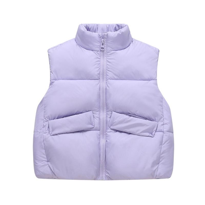 

Детский зимний теплый жилет с высоким воротником и молнией для детей 3-10 лет 110