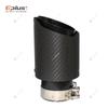 EPLUS Auto Matt Carbonfaser Auspuffendrohr Auspuffanlage Rohr Auspuffendstücke Düse Universal Gerade Edelstahl Schwarz Für Akrapovic