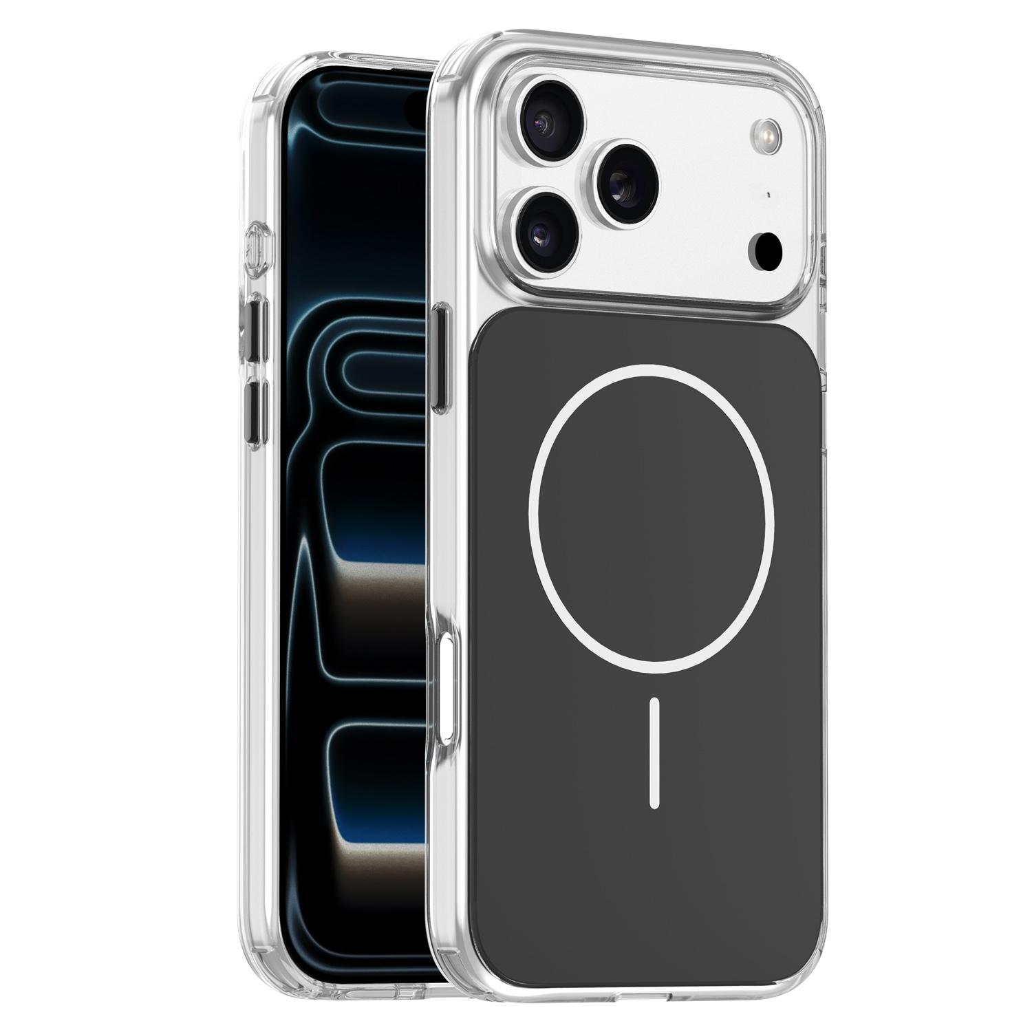 

Для Magsafe Магнитный Беспроводной Зарядки Чехол Для телефона Для iphone 17 Air 16Pro 15 14 Pro Max С Металлическими Кнопками Ударопрочный Жесткий Чехол Funda iPhone 14 Pro Max чёрный
