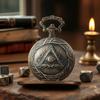 Retro Triangle Pattern Dice Set: DND Totem Pocket Watch & Role-Playing Game Accessories