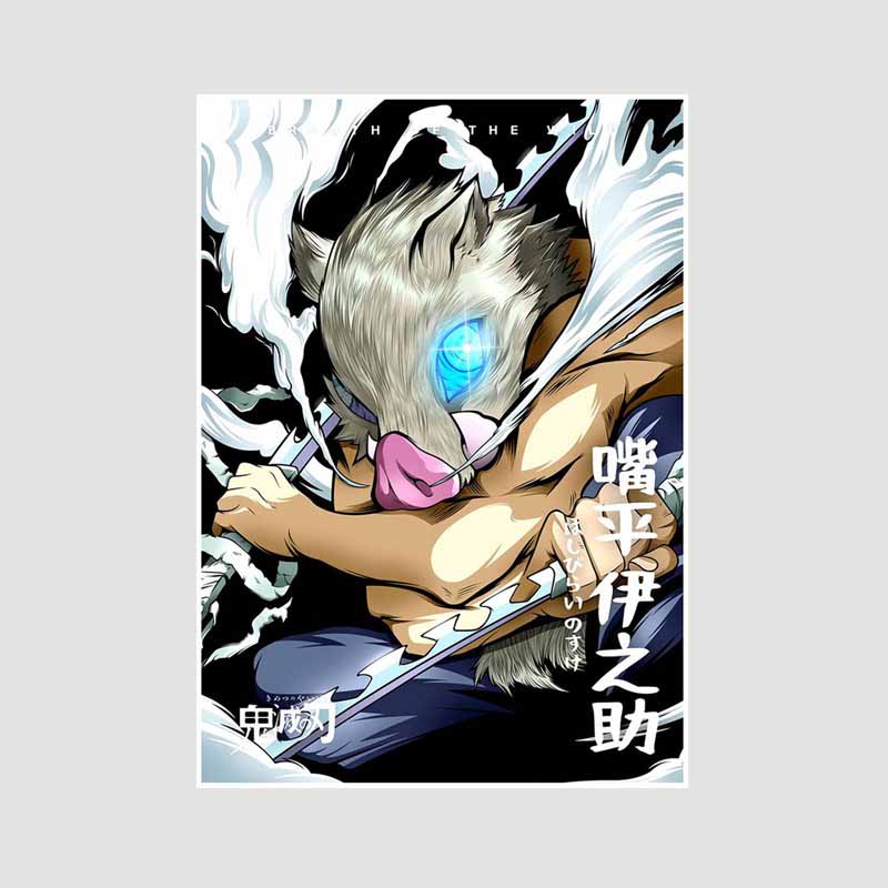 Japanese Comic Movie Demon Slayer Mugen Train Anime Posters Kimetsu No Yaiba White Paper Poster Art Painting Wall Decoration Mural Home Decor