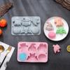Silicone Candy Molds Chocolate Molds Cake Molds 6 Cavity Non-stick Silicone Baking Molds for Halloween Gifts Cake Deco