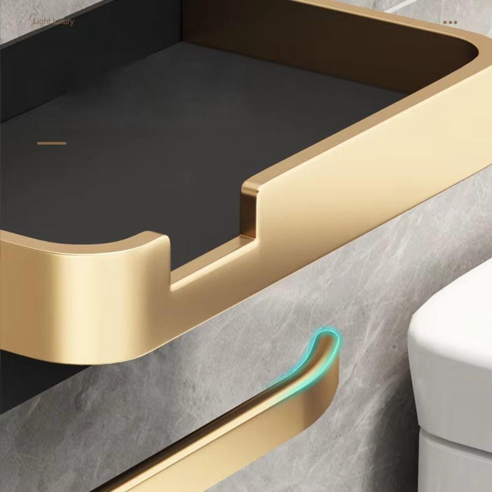 Aluminum Bathroom Tissue Box Wall-Mounted Toilet Paper Container Paper Towel Holder Restaurant
