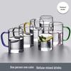 Handun Thickened Borosilicate Glass Mugs - 320ml, 6-Piece Set