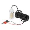 12V 15W Underwater Fishing Attract Light LED Lamp Fish Finding System Light with 30ft Power Cord and
