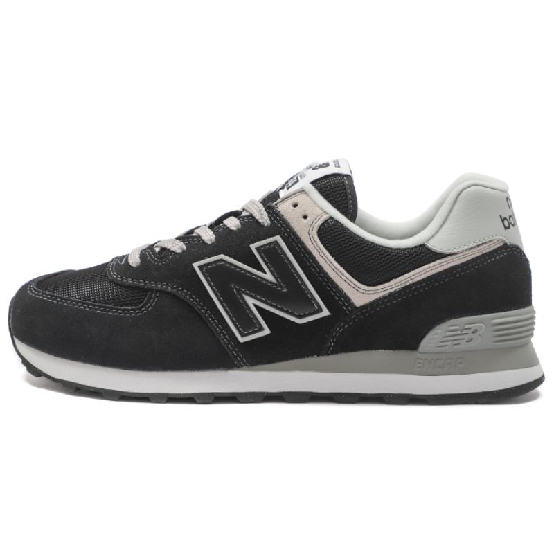 New Balance 574 Black White Sneakers ML574EVB
