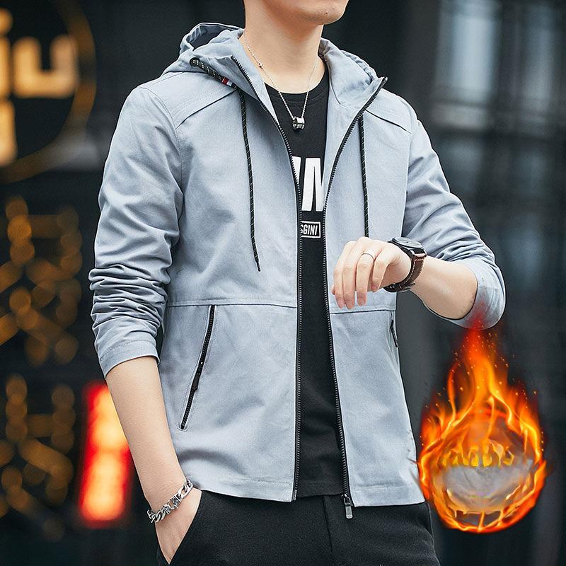 Jacke Herbst und Winter Koreanische Version Trend Slim Casual Stehkragen Herrenbekleidung