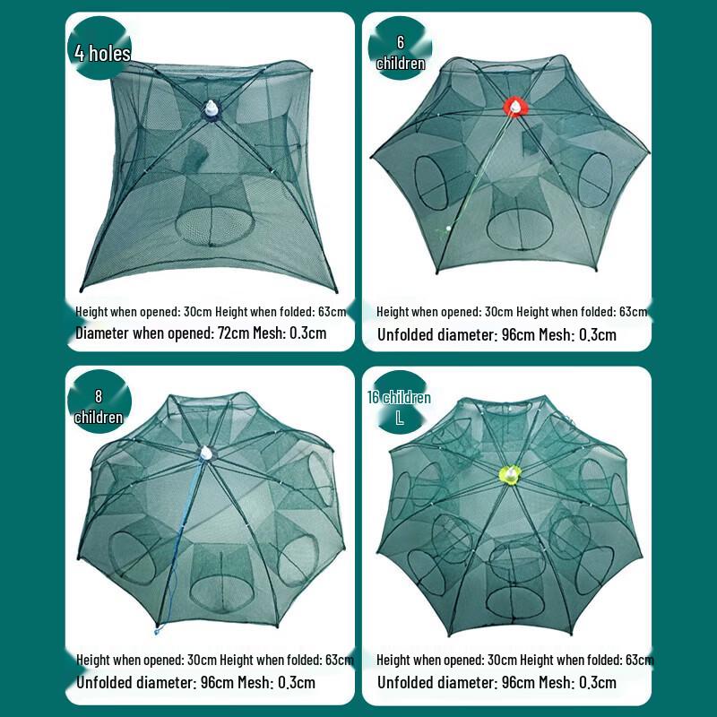 Automatic Folding Fishing & Shrimp Trap Cage