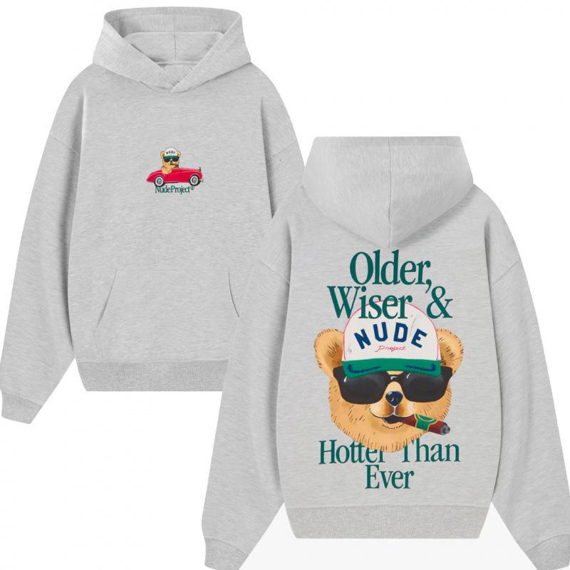 D11-Cotton-containing blended men's and women's versatile sweater fashion long-sleeved street fashion loose hoodie
