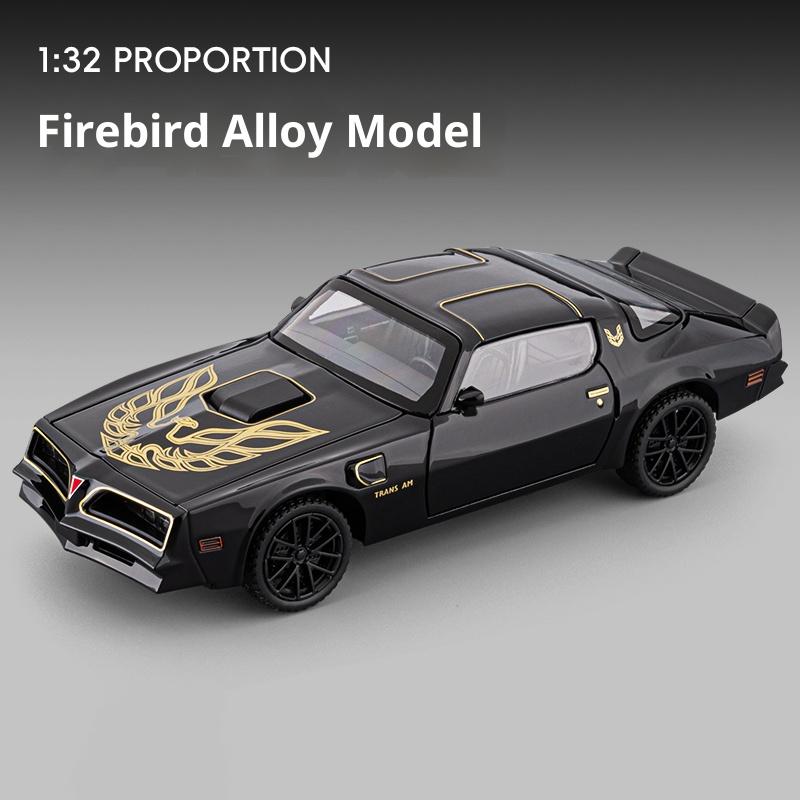 1/32 Pontiac Firebird Simulated Sound and Light Alloy Die-cast Car Model Supercar Car Model Children's Toy Car Ornaments