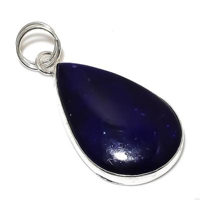 Natural Sodalite Gemstone Handmade 925 Sterling Silver Pendant 2.36" Y1g29