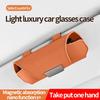 Car Glasses Sunglasses Storage For Visor Magnetic Closure Design Suede Material Accepts Cards Receipts Car Interior Storage