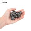 7 stk Sølv Hodeskalle Metallterninger Hule Metall Polyedriske Terninger Sett Egnet for Rollespill RPG Brettspill Kortspill