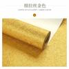 Shiny Golden Brushed Wallpaper Home Hotel Ceiling KTV Counter Gold Foil Wallpaper