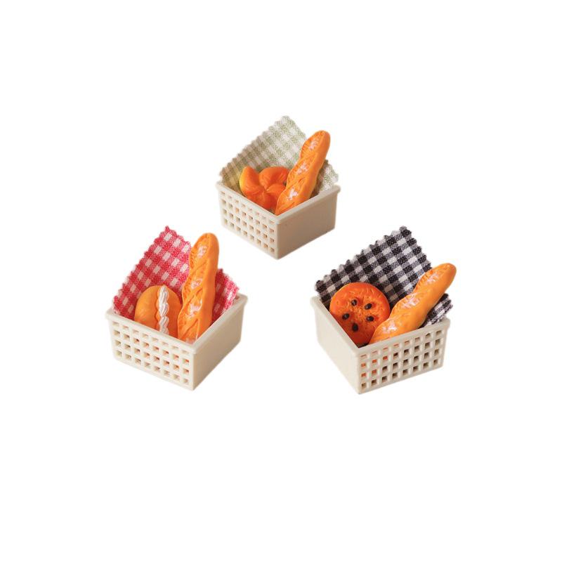Dollhouse Miniature Picnic Basket & Kitchen Accessories for BJD