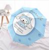 Portable travel umbrella with cute Sanrio character designs, UV-protective folding umbrella.