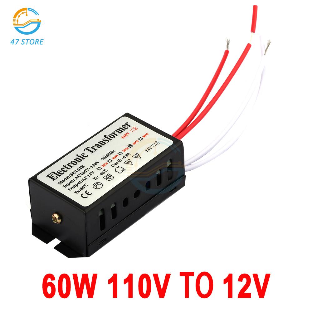 AC110V/220V To 12V Step Down Voltage Converter Power Halogen Lamp Lighting Transformer Regulator LED Driver for Ceiling Cabinet