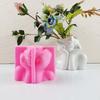DIY Human Face Shape Silicone Flowerpot Mold Ceramics Clay Crafts Mould Epoxy Resin Concrete Molds Candle Pot Mold