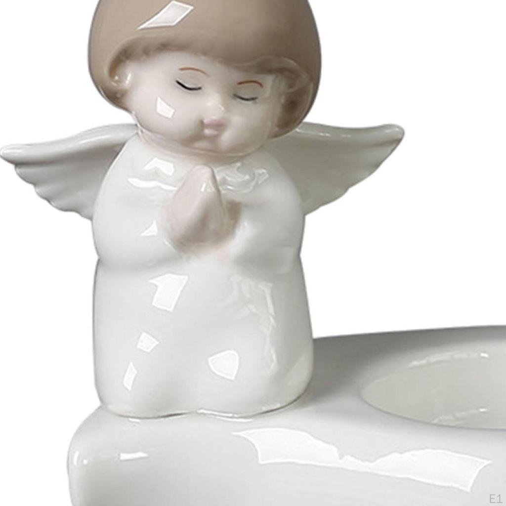 Ängelfigur Ljusstake för Värmeljus Dekorativt Ställ Bordsanvändning