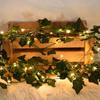 10M/100 LED Imitation Leaf  String Light Battery Powered Artificial Leaf Lights  Xmas Decoration