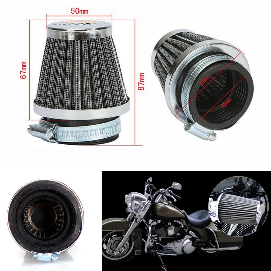 4PCS 60MM Tapered Air Intake Filter For Honda Suzuki Kawasaki Yamaha ATV BIKE