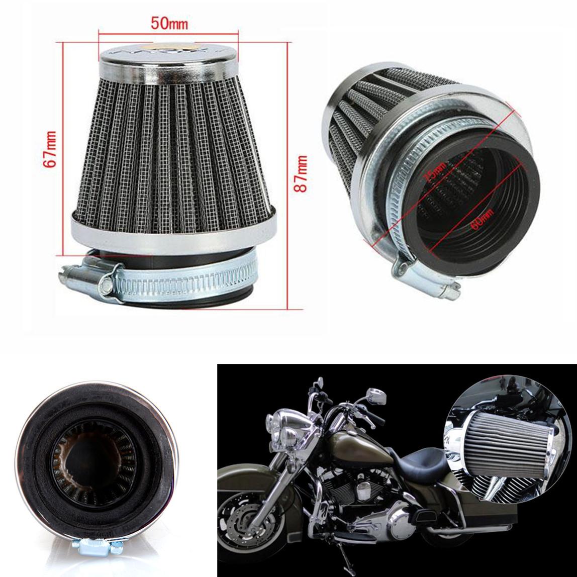 

New 4PCS 60MM Tapered Air Intake Filter For Honda Suzuki Kawasaki Yamaha ATV BIKE