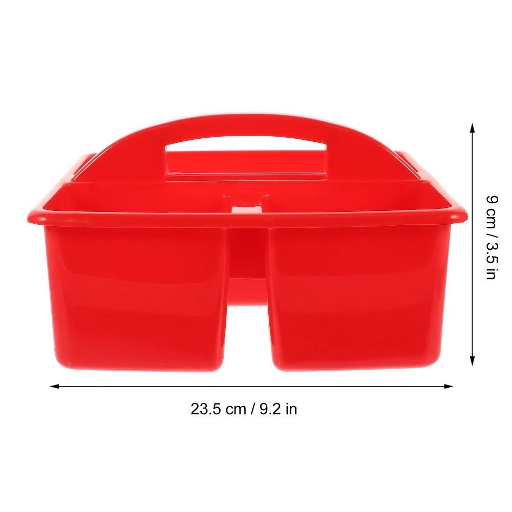 6Pcs/Set with Handles Plastic Storage Organizer Stackable Desktop Storage Box  Pen